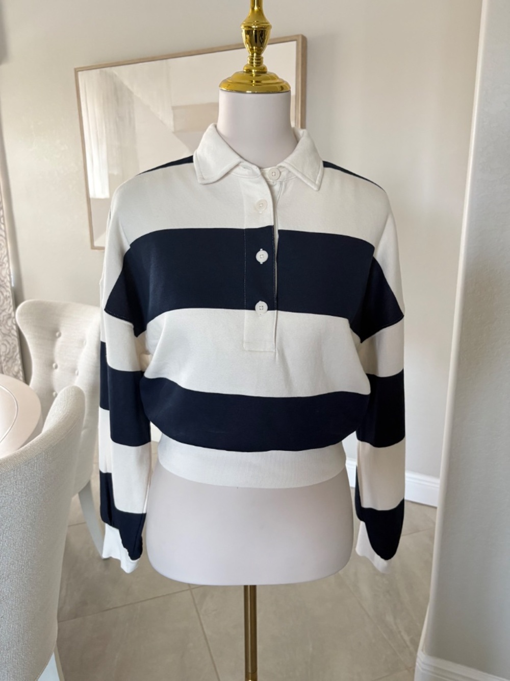 NWT Ann Taylor Loft Rugby Stripe Top
